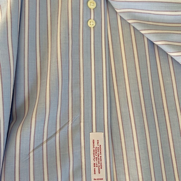 ﻿BROOKS BROTHERS French Cuff Dress Shirt 18 34 - Picture 6 of 7
